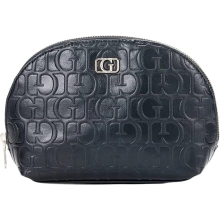 GUESS Toilettas Television Dome Zip Bag Black Zwart