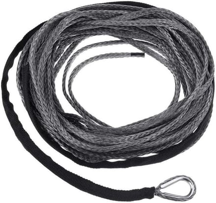 Trektouw Touw Lijn - Kabel Schede - Auto Onderhoud - Hoge Sterkte Polyester - 15 Meter - Grijs