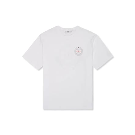 Fila T-shirt Heren - Wit - Katoen - Maat S
