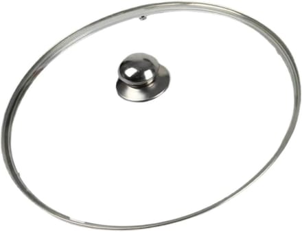 Pannendeksel Glas - Deksel Pannen - Koken Bewaken - Met Stoomopening - 32 cm - Transparant