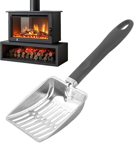 As Schep - Vuurplaats Reiniger - Kampvuur BBQ - Hittebestendig Roestvrij Staal - 33 cm Lengte
