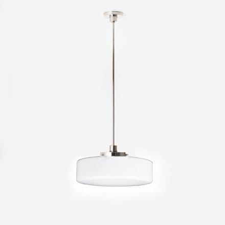 Hanglamp Low Cilinder Ø 30 20's Nikkel - Art Deco Trade