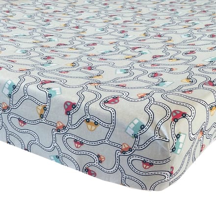BINK Bedding Hoeslaken Traffic Grey Juniorbed 70 x 150 cm