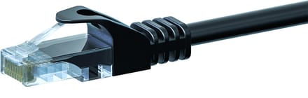 Danicom CAT5e UTP patchkabel - 3 meter zwart - CCA - netwerkkabel - internetkabel - UTP kabel - RJ45 - 1000 mbit/s