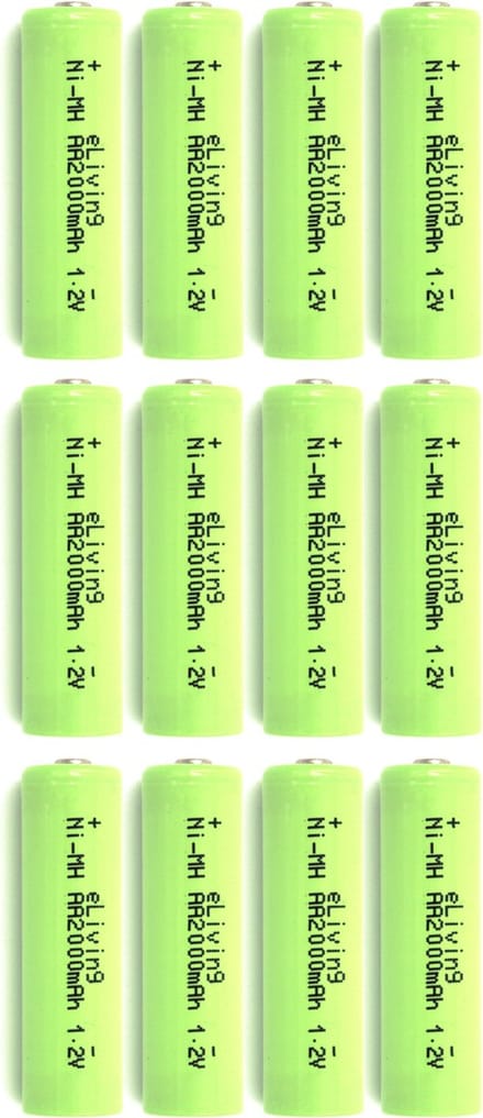 2000mAh NiMH AA Batterijen. 1.2V Oplaadbaar - 12 stuks