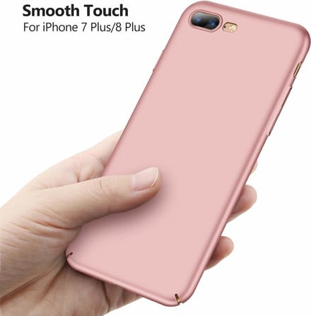 ShieldCase Ultra thin hoesje geschikt voor Apple iPhone 8 Plus / 7 Plus case - hardcover - hardcase - stevig hoesje - optimale bescherming - roze