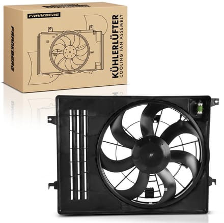 Frankberg 1x Motorradiateur Enkele ventilator