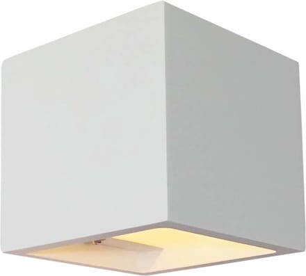 Artdelight - Wandlamp Plaster 11,5 x 11,5 cm Gips excl. G9 wit