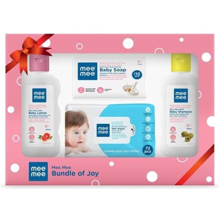 Mee Mee Baby Bundle of Joy Cadeauset (Cadeauverpakking van 4) pink