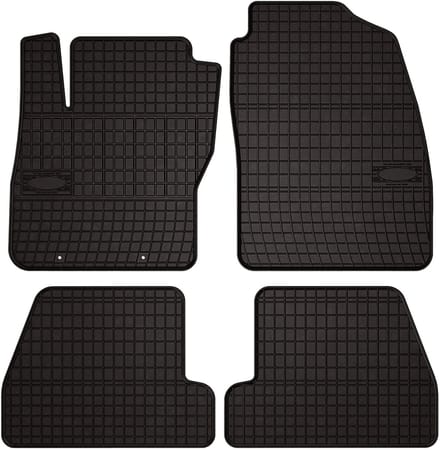 Wielganizator SolidPRO Serie - Rubber Autodywanen - Ford Focus MK2 - Zwarte Kleur - Exacte Pasvorm