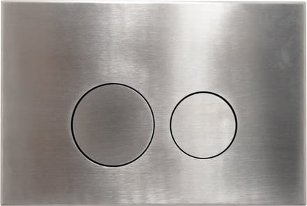 QeramiQ Push Bedieningspaneel - Frontbediening - Rond RVS - Voor Geberit UP320/UP720