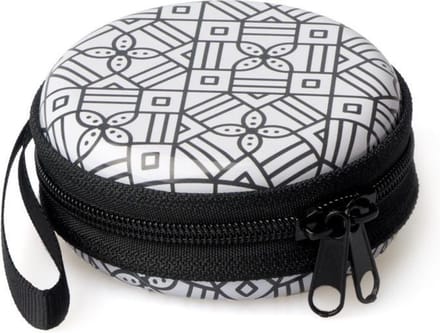 Balvi Portemonnee Geometry 7 X 3 Cm Metaal Zwart/wit
