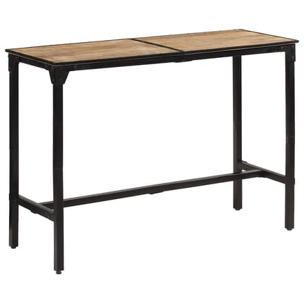 vidaxl Bartafel 150x55x107 cm massief ruw mangohout