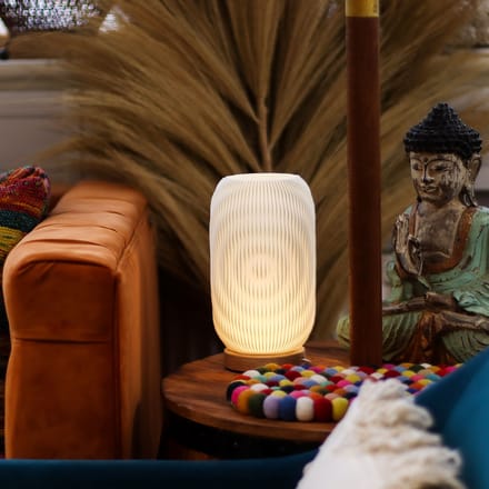 Tafellamp / Bureaulamp New Wave Modern Gedraaid
