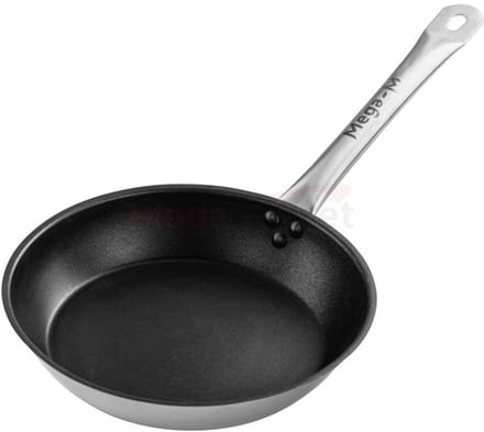 Mega-M - Koekenpan - Ø 26 cm - Antiaanbaklaag - RVS - Sandwichbodem