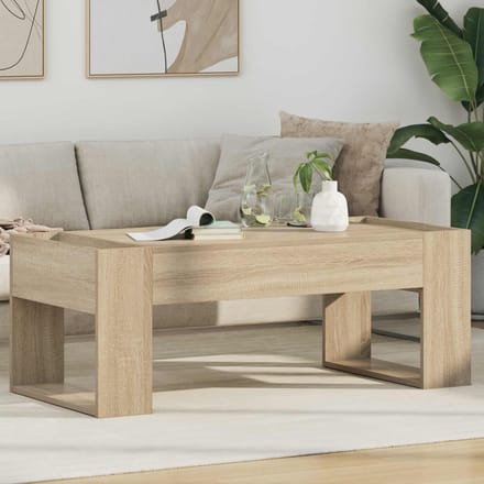 vidaXL - Salontafel - Sonoma - Eik - 110 - x - 50 - x - 41 - cm - Bewerkt - hout