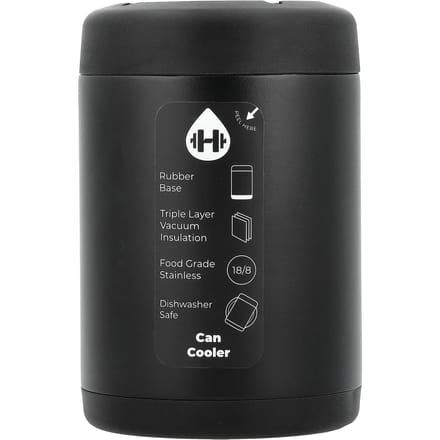 Refroidisseur de canette standard, Noir, 12 oz gray