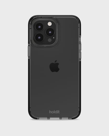 Holdit Seethru Case geschikt voor Apple iPhone 15 Pro Max - Zwart