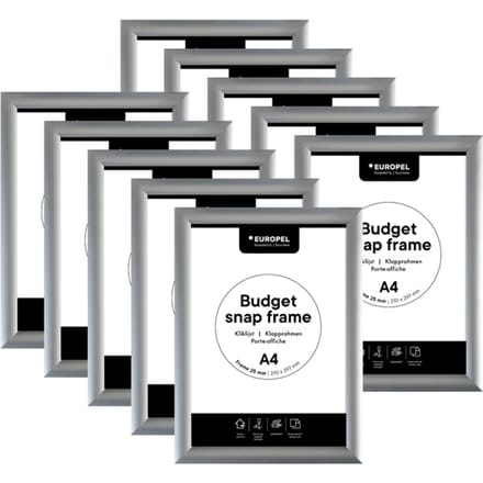 Kliklijst Europel - 10 stuks - Budget - A4 - 21 x 29,7 cm - 25mm frame