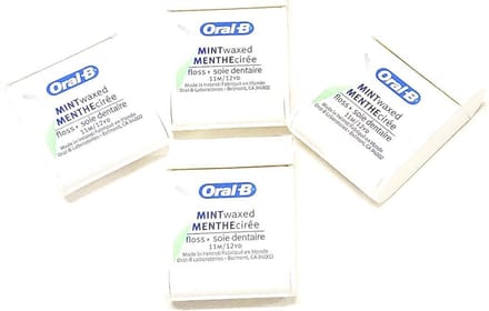 Oral B - Mint waxed Floss - Reisverpakking - 11 meter - Voordeelset a 4 stuks