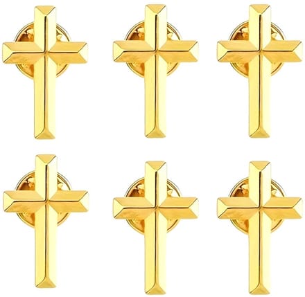 VANDAAG VERZONDEN - Kruis speld - 2 STUKS - Goud - Christelijk - Accessoires Broche Pin