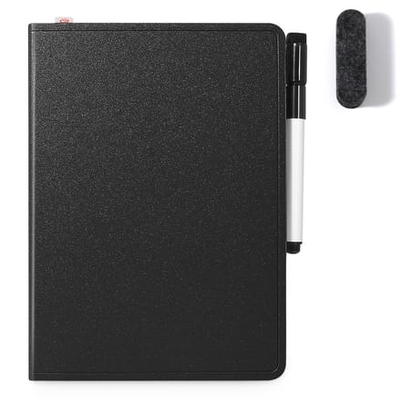AGM Uitwisbaar notitieboek - Whiteboard notitieblok - A5 - Zwart