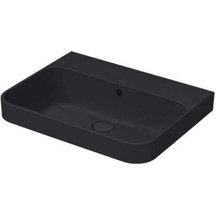 Duravit Happy D.2 Plus countertop sink 60 cm anthracite matt, with overflow, without tap hole 2360601360