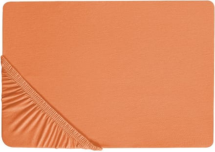 JANBU - Laken - Oranje - 140 x 200 cm - Katoen