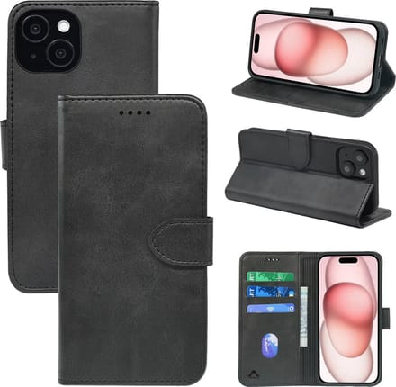 Super Deal - Bookcase portemonnee iPhone 11 / Hoesje Geschikt voor iPhone 11, met Gratis OG Top kwaliteit Screenprotector + Cleaning set