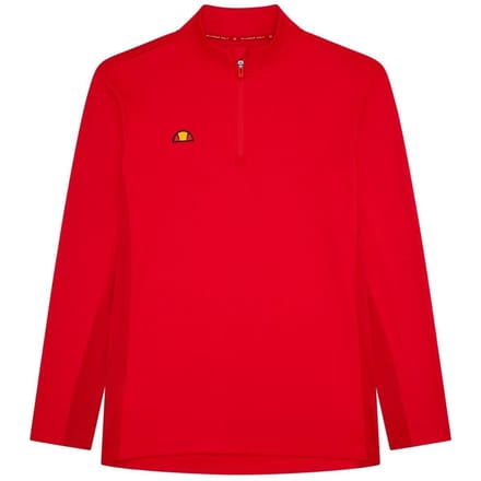 Ellesse Heren Golf Sweatshirt met lange mouwen en ritssluiting (Rood)