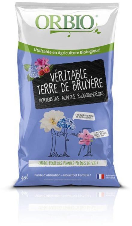 ORBIO – OBITTDB40 – Terre de bruyère – 40 L – zuur substraat