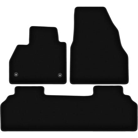 BASIC zwarte velours matten voor: Renault Kangoo II combivan (2007-)