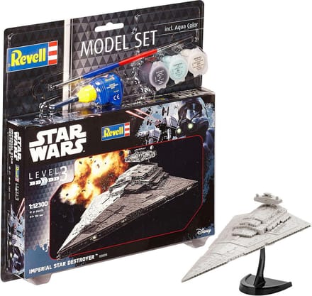 Revell Modelbouwpakket Ruimtevaart - 63609 Star Wars Imperial Star Destroyer - Model Set Plastic - 1:12300 - Modelbouw