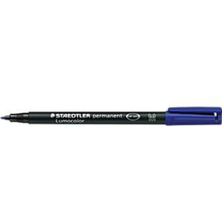 Viltstift Staedtler Lumocolor 317 permanent M blauw - 10 stuks