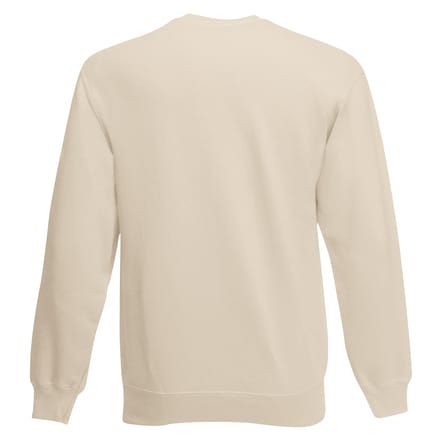 Fruit Of The Loom Heren Set-In Belcoro® garen Sweatshirt (Natuurlijk)