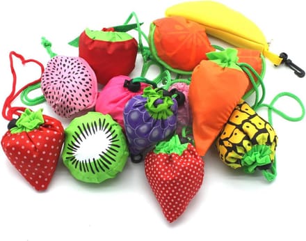 Herbruikbare Vouwbare Fruit Boodschaptassen - 10 Stuks