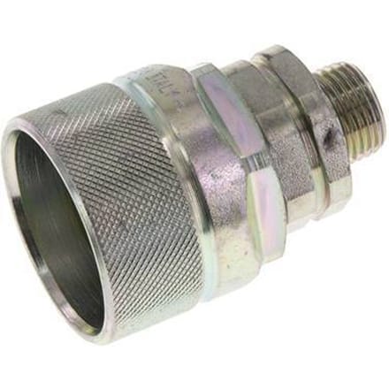 Stalen DN 12.5 Hydraulische Koppeling Insteeknippel 12 mm L Knelring ISO 14541/8434-1 D M36 x 2