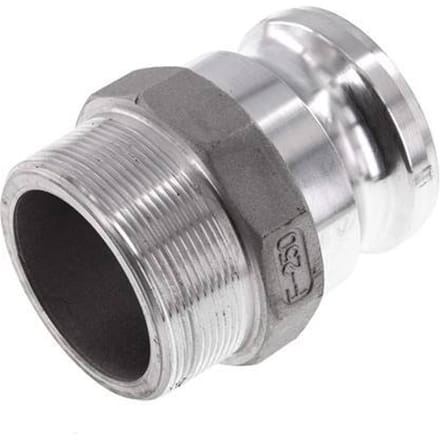 Camlock DN 60 (2 1/2'') Koppeling AluminiumR 2 1/2'' met buitendraad Type F MIL-C-27487