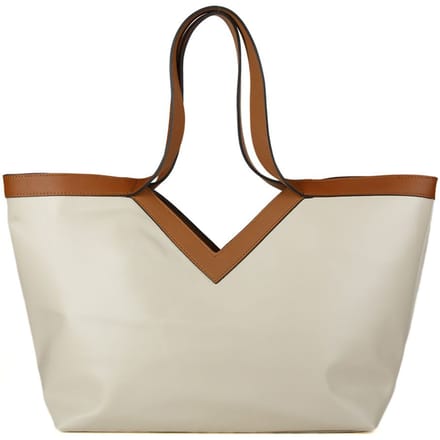 Giulia Monti Tote Bag Licht Beige Goudbruin