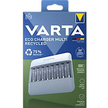 VARTA-batterijlader Charger Multi Recycled Box, voor NiMH-accu's, incl. USB-Type-C-oplaadkabel