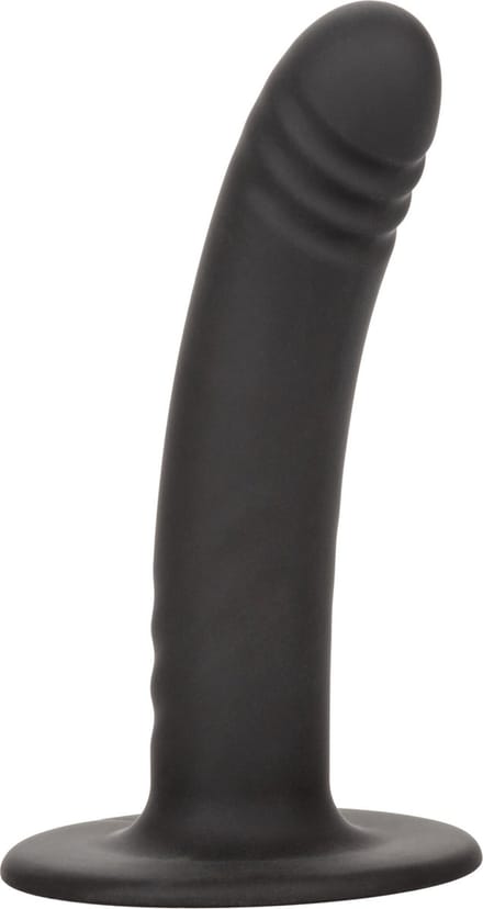 Calexotics - Boundless Ridged - Geribbelde Strap-on Anaal Plug met Zuignap - Siliconen - Twee Maten - Zwart L