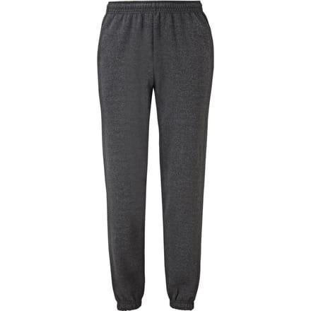 Fruit Of The Loom Heren Elastische Manchet Trainingsbroek / Joggingbroek (Donker Heater)