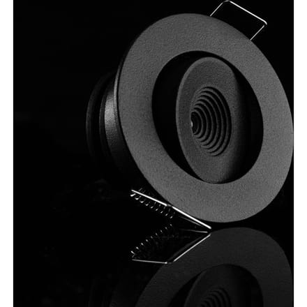 The Light Group SLC MiniOne Tilt LED inbouwlamp zwart 2.700 K