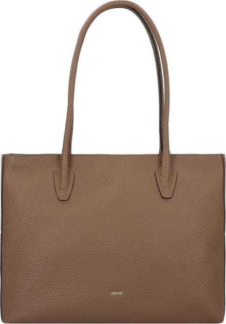 abro Leren Schoudertas Leather Ranger Smith Shopper X-Bag Camel Bruine