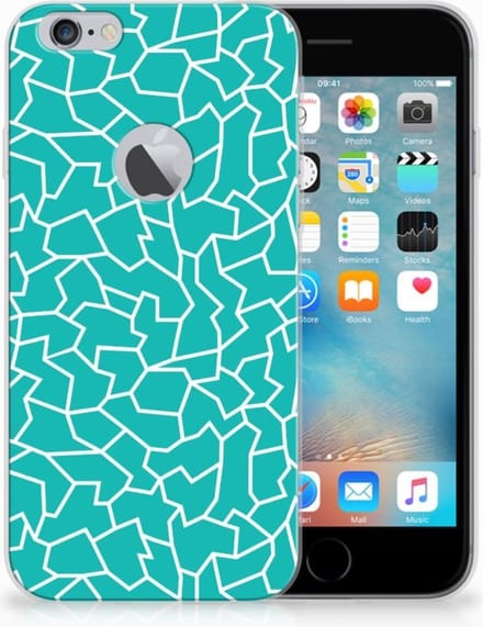 Apple iPhone 6 Plus | 6s Plus Hoesje maken Cracks Blue