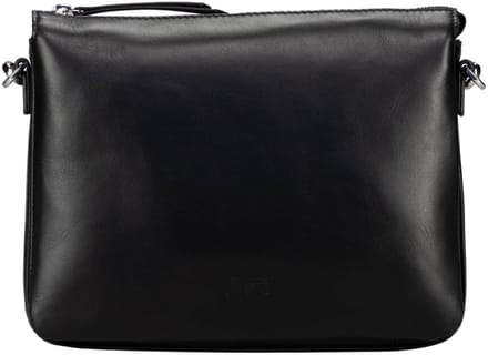 JOST Leren schoudertas Arva Shoulder Bag Black zwart