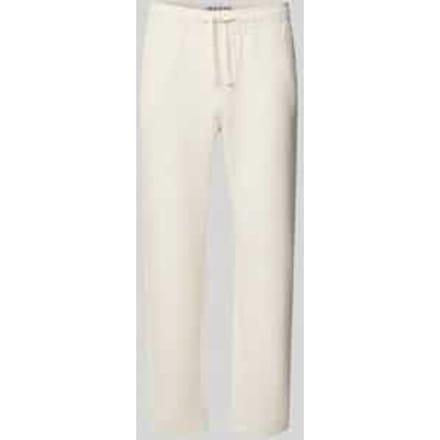 Broek met elastische band en tunnelkoord