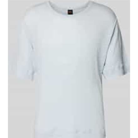 Regular fit T-shirt van puur linnen