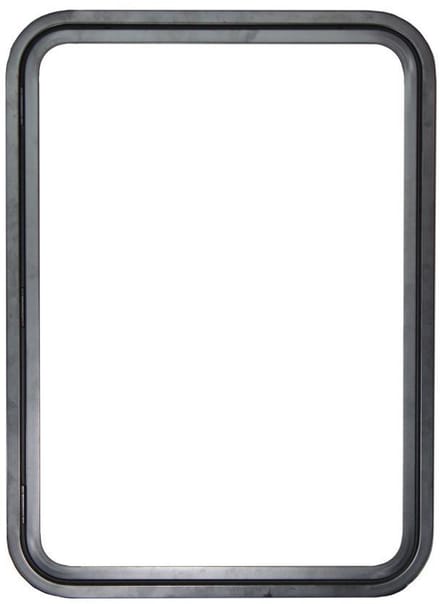 Serviceluik 650x900mm zwart - links, met paneel pp