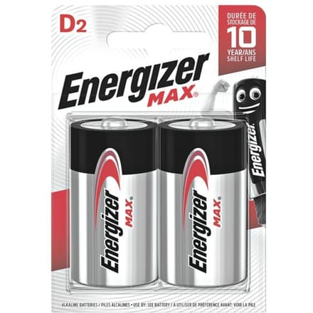 Pak met 2 batterijen »Max Alkaline« D / Mono